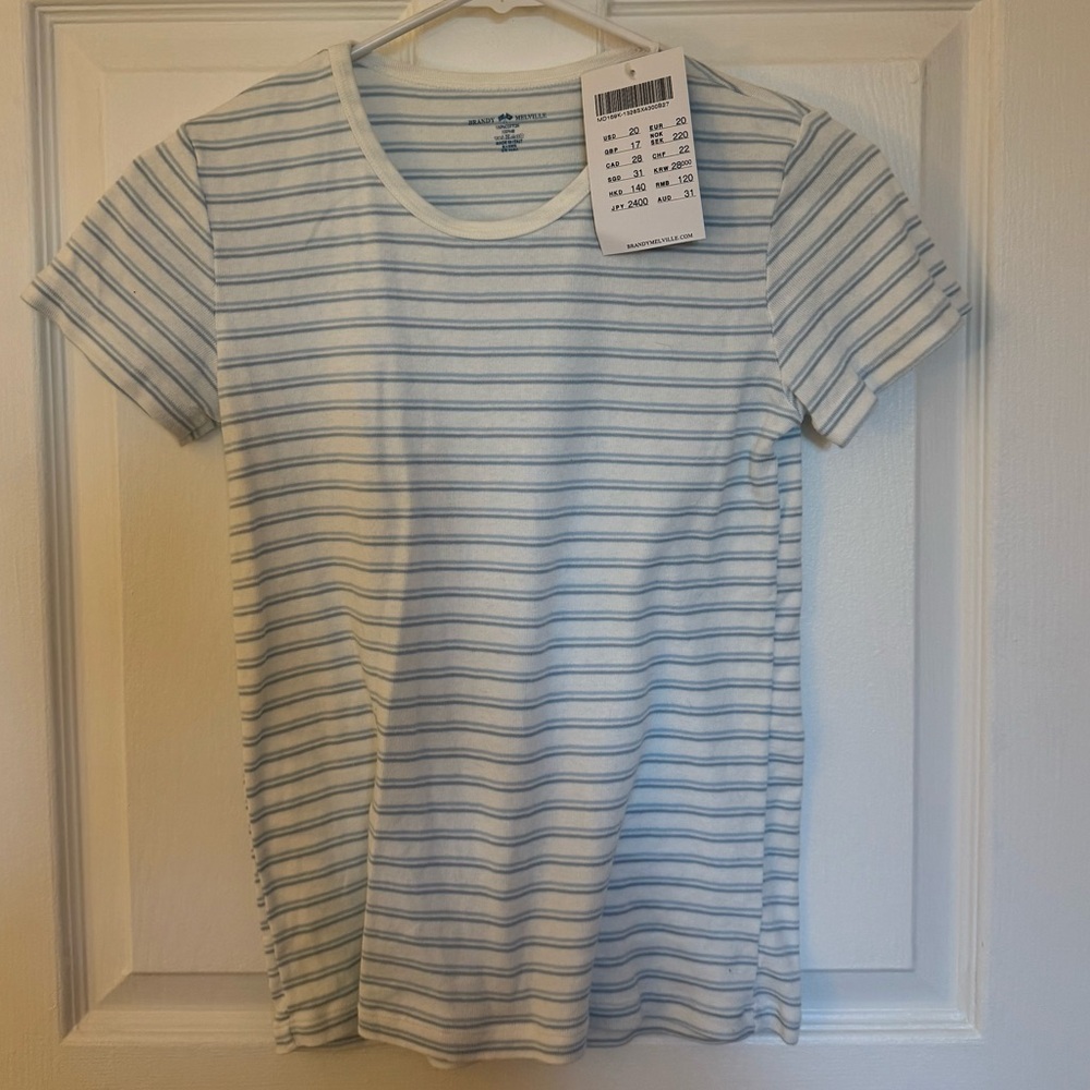 NWT Brandy Melville Striped Tee